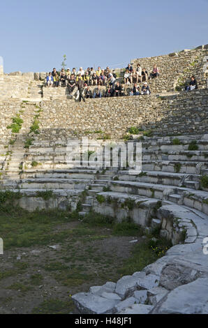 Türkei, Westküste, Izmir, Ephesus, Odeon, Stockfoto