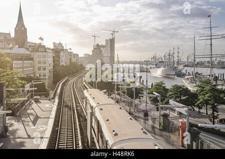 Deutschland, Hamburg, Hafen, Landung Stadien, Stintfang, Cap San Diego, Stockfoto