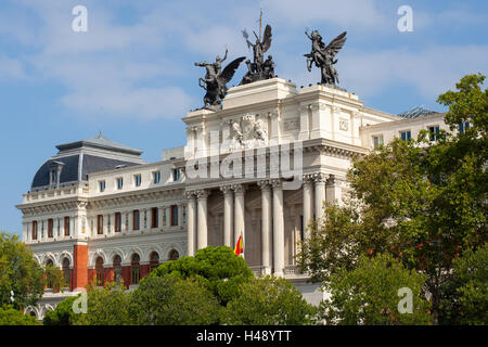 Schöne Regierung Palast Fassade des Gebäudes des Landwirtschaftsministeriums (Ministerio de Agricultura). Stockfoto