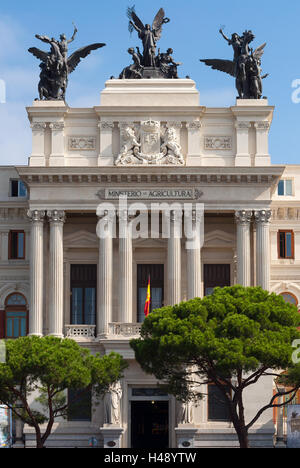 Schöne Regierung Palast Fassade des Gebäudes des Landwirtschaftsministeriums (Ministerio de Agricultura). Stockfoto