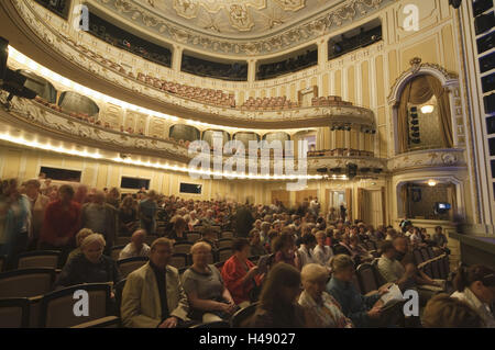 Theater, Auditorium, Dresden, Sachsen, Deutschland Stockfoto