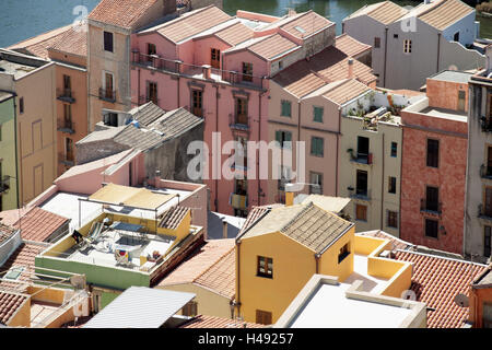 Italien, Sardinien, Bosa, Stadtbild, Stockfoto