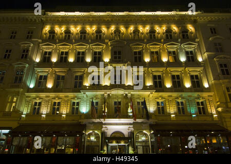 Österreich, Wien, Philharmonikerstrasse 4, Hotel Sacher, einer der berühmtesten Wiener 5-Sterne Hotels, Stockfoto