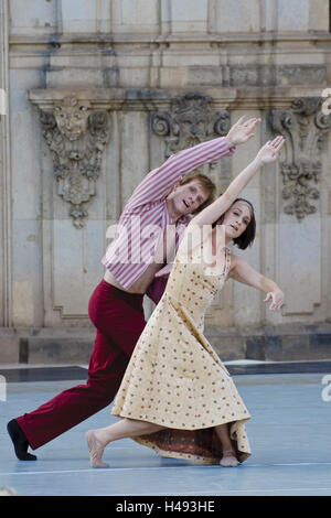 Dresdner Zwinger, Kennel Konzerte, Ballett vor der Böschung Pavillon, Dresden, Sachsen, Deutschland, Stockfoto