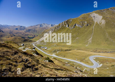 Schweiz, Bündner, Passhöhe, Bergpass, Sur Gonda Stockfoto