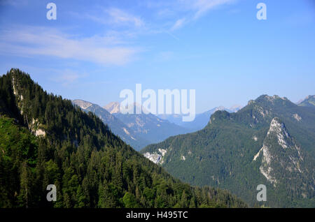 Deutschland, Oberbayern, Ammer Tal, Ammergebirge, Stockfoto