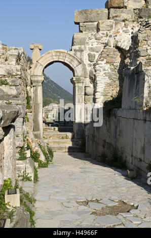 Türkei, Westküste, Izmir, Ephesus, Odeon, Stockfoto