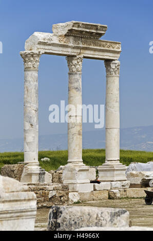 Türkei, Westanatolien, Provinz Denizli, Laodikeia, Tempel A, Stockfoto