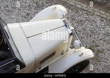 Auto, Oldtimer, Wanderer, vorne, von oben, Stockfoto