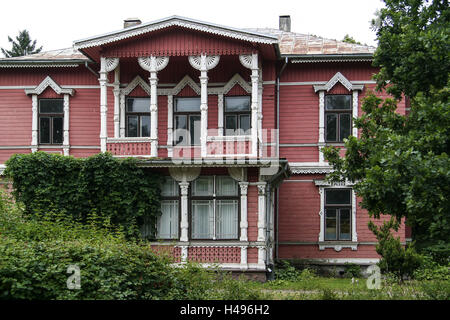 Lettland, Liepaja (Liebau), Straße, typische Gebäude, Stockfoto