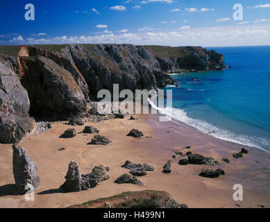 St. Govan Kopf, Pemrokeshire, Wales Stockfoto