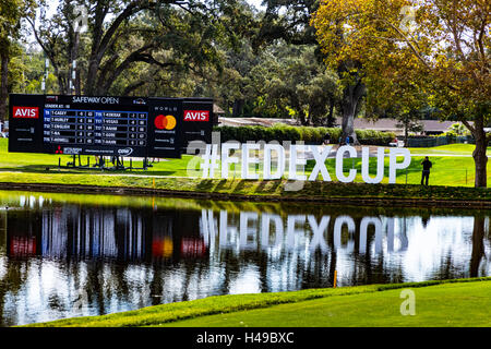 Der Safeway Open Golf Turnier am Mittwoch, den 12. Oktober 2016 Während der Pro-Am-Turnier in Napa, Kalifornien, USA Stockfoto