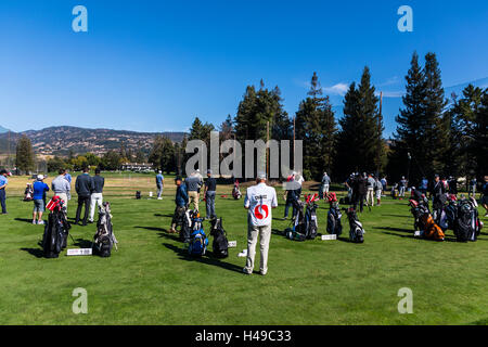 Der Safeway Open Golf Turnier am Mittwoch, den 12. Oktober 2016 Während der Pro-Am-Turnier in Napa, Kalifornien, USA Stockfoto