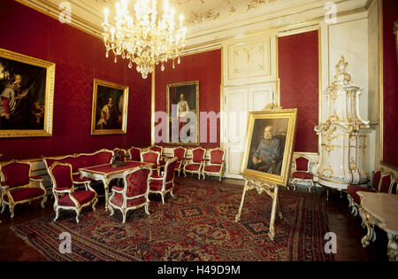 Österreich, Wien, Kaiserappartments im Kanzleramt die Reich-Darm-Trakt, Salon, Stockfoto