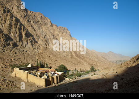 Ägypten, Sinai, das Kloster St. Catherine am Fuße des Gebel Musa, Berg Moses, Stockfoto