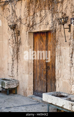 Kloster Santes Creus, Bestandteil der Zisterzienser route "Ruta del Císter", Provinz Tarragona, Katalonien, Spanien, Stockfoto