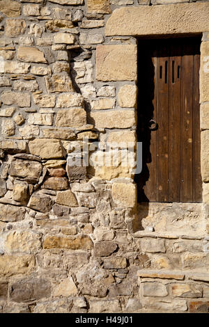 altes Haus im Dorf Guimerá, Provinz Lleida, Katalonien, Spanien Stockfoto