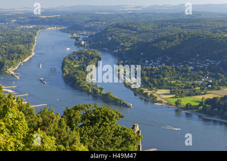 Deutschland, Rhein, Siebengebirge, Bonn, Königswinter, Insel Nonnenwerth, Stockfoto