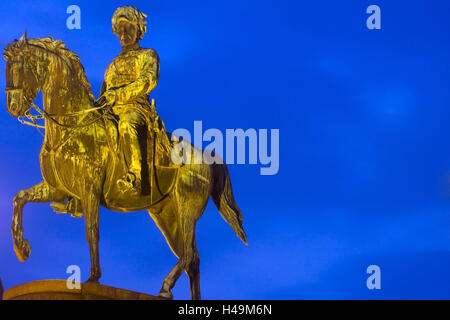 Österreich, Wien, Raum Albertina, bluten Statue der Habsburger Erzherzog Albrecht auf der Albrecht-Rampe vor dem Palais Erzherzog Albrecht, Stockfoto