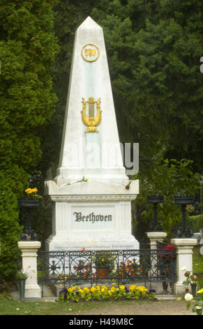 Österreich, Wien, Zentralfriedhof, TPZ Grab Beethoven auf dem Wiener Zentralfriedhof, Stockfoto