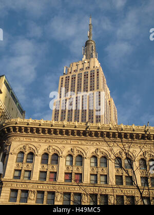 Die USA, New York City, Empire State Building, Stockfoto