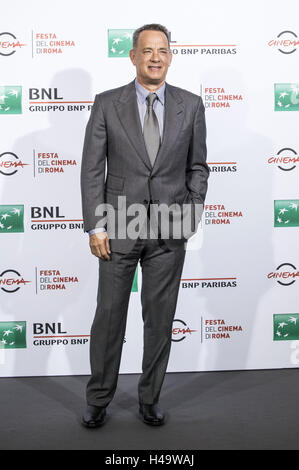 Rom, Italien. 13. Oktober 2016. Tom Hanks nimmt an einem Fototermin während der 11. Filmfestival in Rom am 13. Oktober 2016 in Rom, Italien. | Verwendung Weltweit © Dpa/Alamy Live-Nachrichten Stockfoto