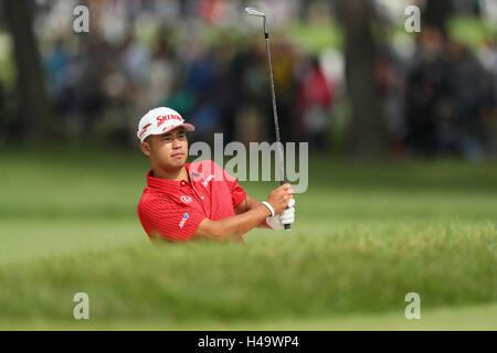 Sayama Golfclub, Saitama, Japan. 14. Oktober 2016. Hideki Matsuyama, 14. Oktober 2016 - Golf: Japan Open Golf Championship 2016 in Sayama Golf Club, Saitama, Japan. Bildnachweis: NipponNews.net/AFLO/Alamy Live-Nachrichten Stockfoto