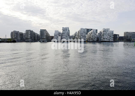 Moderne Architektur in Vesterbro, Sydhavnen, Kopenhagen, Dänemark, Skandinavien, Stockfoto