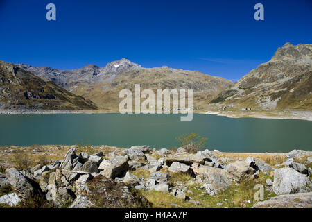 Italien, Lombardei, Sondrio, Splügenpass, Splügensee, Stockfoto