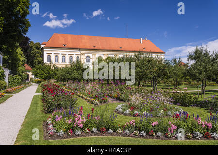 Deutschland, Bayern, Oberbayern, München, Dachau, Schlossgarten und Schloss Dachau, Stockfoto