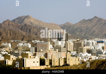 Oman, Maskat, Ruwi, Blick auf Ruwi, Stockfoto