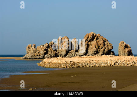 Oman, Muscat, Strand von Yiti, Stockfoto