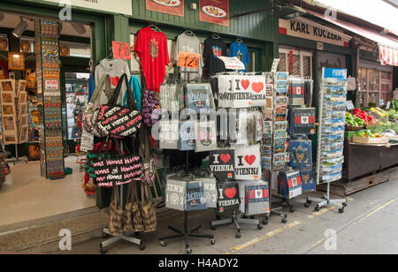 Österreich, Wien, Vienna-Linie, Nibbeln Markt, Souvenir-Shops, Stockfoto