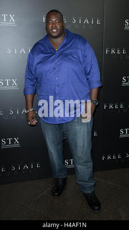 Quinton Aaron besucht Freistaat Jones Filmpremiere am DGA Theater auf 21. Juni 2016 in Los Angeles, Kalifornien, USA Stockfoto