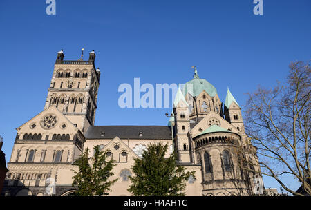 Quirinus Münster, Deutschland, Nordrhein-Westfalen, Neuss Stockfoto