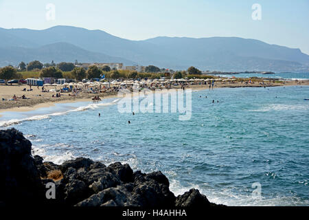 Kreta, Malia, Potamos Strand Stockfoto