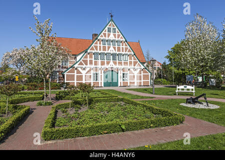 Deutschland, Niedersachsen, Altes Land, Jork, Rathaus, Stockfoto