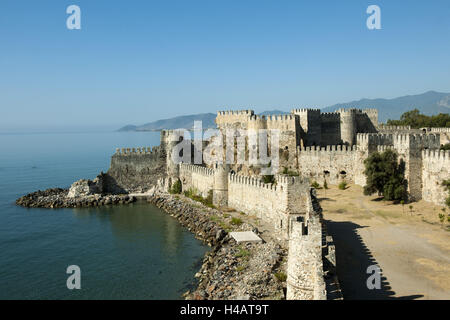 Türkei, Provinz Icel (Mersin), Anamur, Mamure Kalesi, Stockfoto