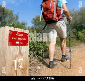 Wanderweg Cami de Cavalls, Insel Menorca, Balearen, Spanien Stockfoto