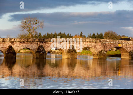 Brücke Pont Réan, Ille-e-Vilaine, Bretagne Stockfoto