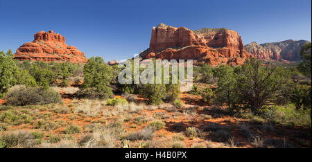 Bell Rock, Gerichtsgebäude Butte, Bell Rock Trail, Sedona, Arizona, USA Stockfoto