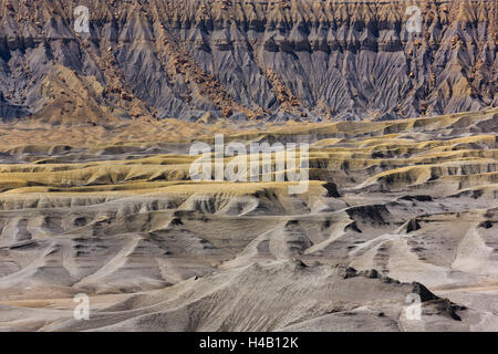 Felsformation in der Nähe von Factory Butte, Utah, USA Stockfoto