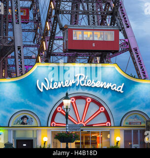 Großes Rad, Prater, 2. Bezirk, Wien, Österreich Stockfoto