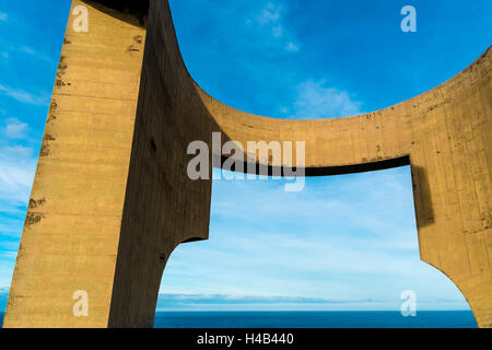 Laudatio auf den Horizont von Eduardo Chillida öffentliches Denkmal in Gijon Stadt Asturien Spanien Stockfoto