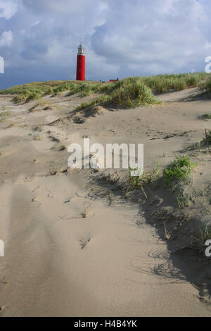 Dünen, Leuchtturm, Insel Texel, Niederlande, der Nordsee, Küste, Stockfoto