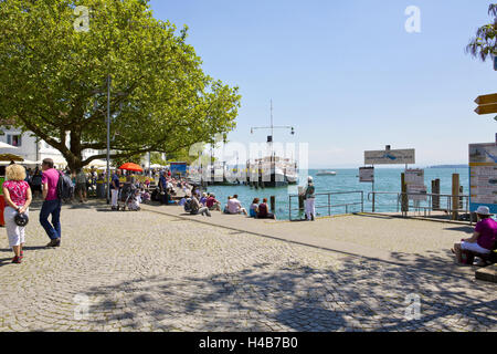 Hafen von Anlagen, Überlingen am Bodensee, Stockfoto