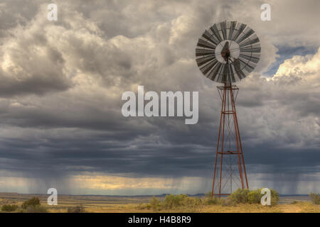 Monsun Gewitter westlich der Ojito Wildnis, New Mexico, USA. Stockfoto