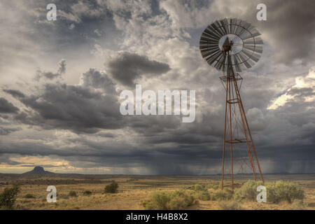 Monsun Gewitter westlich der Ojito Wildnis, New Mexico, USA. Stockfoto