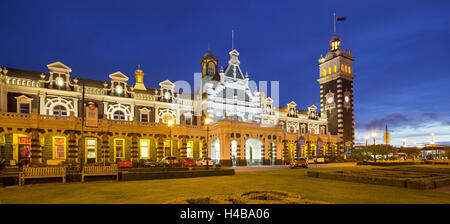 Dunedin, Bahnhof, Otago, South Island, Neuseeland Stockfoto