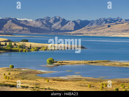 Lake Tekapo, Canterbury, Südinsel, Neuseeland Stockfoto